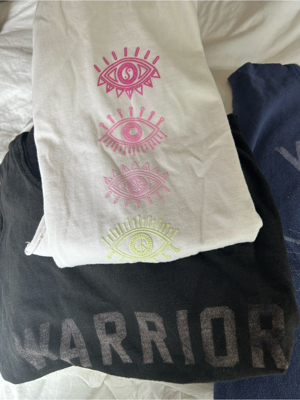 FIVE Spiritual Gangster Graphic Crop, Cut-off Tank Tops. Workout, 4-med, 1-larg - Picture 3 of 12